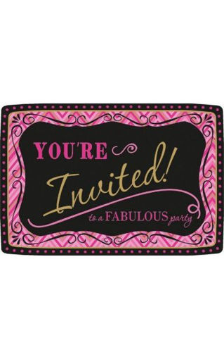 Picture of BORN TO BE FABULOUS INVITATION X8